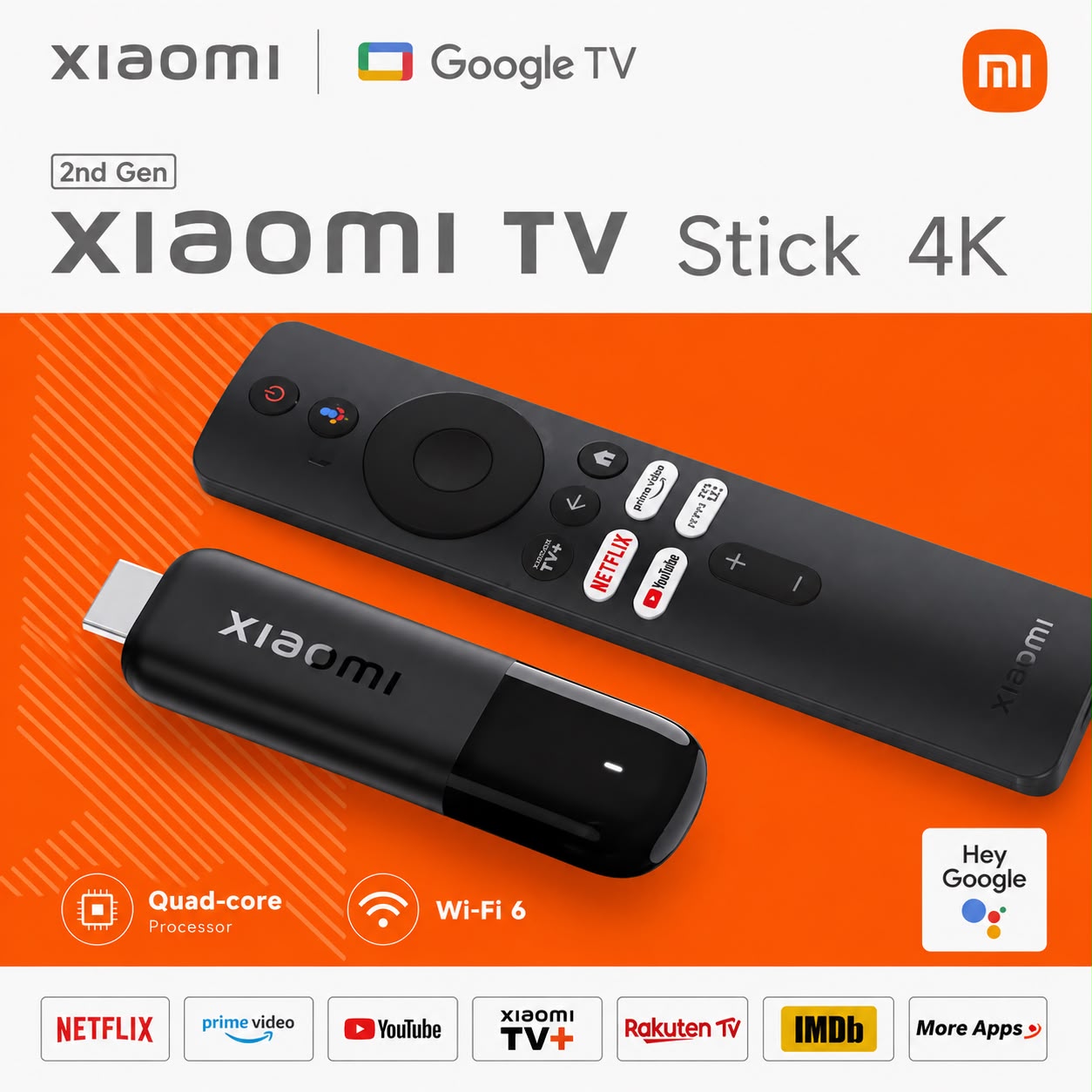 Xiaomi Mi TV Stick 4K 2. Nesil Yeni ön yüz