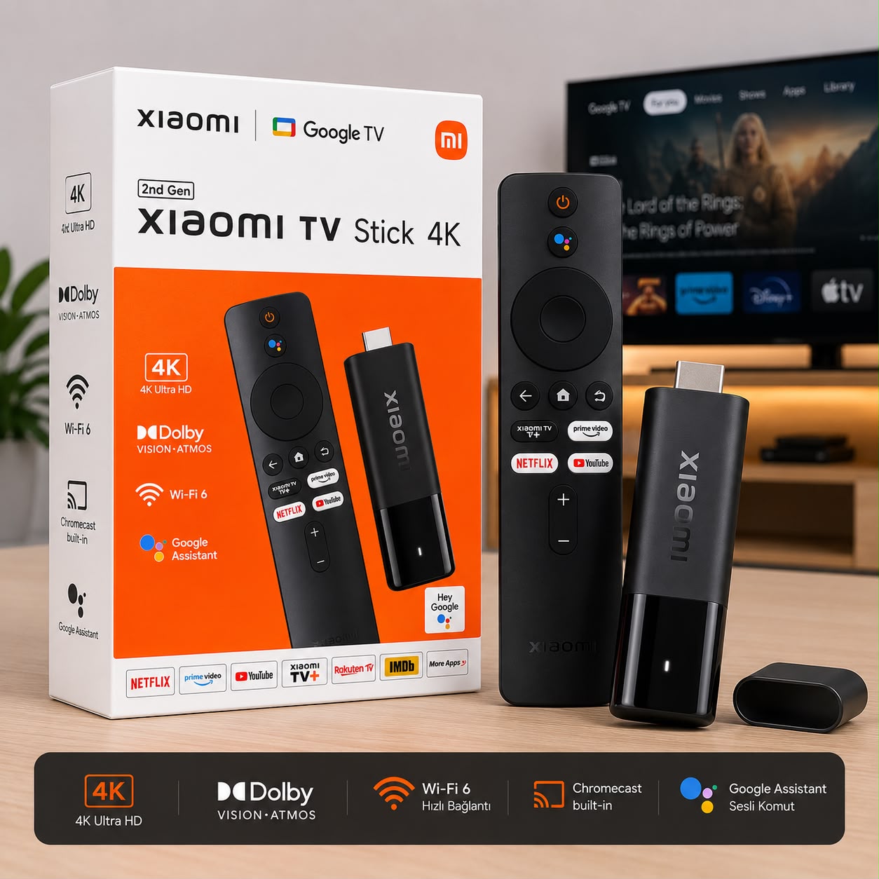 Xiaomi Mi TV Stick 4K 2. Nesil Yeni - Görsel 5