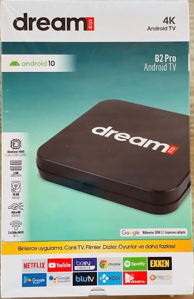 DreamStar B2 Pro 16 GB Android 10 4K TV Box