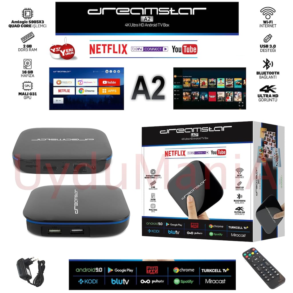 Dreamstar A2 PRO Android Tv Box - Görsel 2