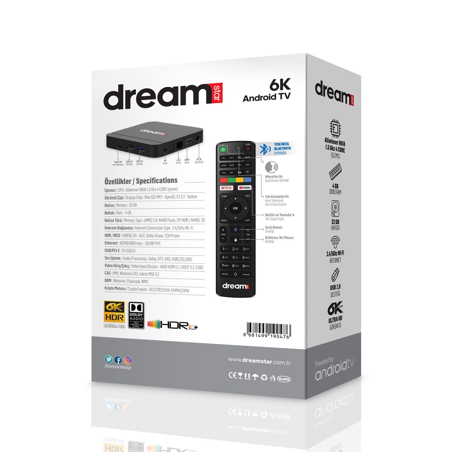 Dreamstar i4 6K Android 14 2026 - Görsel 3