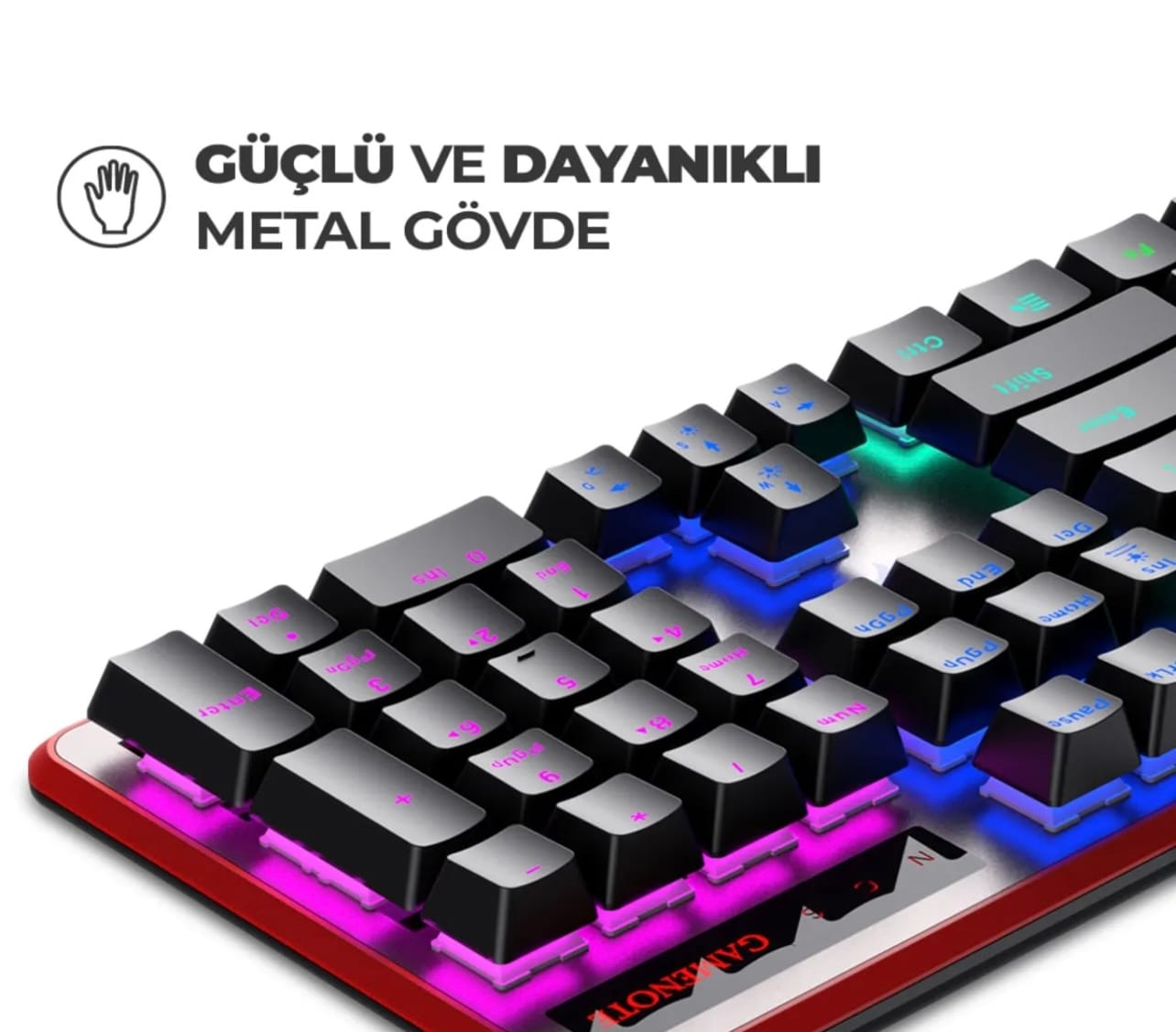 HAVİT GAMENOTE KB870l Rgb Backlit Gaming mekanik klavye - Görsel 5