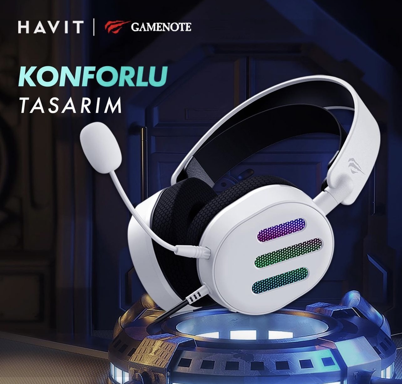 HAVIT GAMENOTE H2038U Rgb 7.1 Usb MİKROFONLU OYUNCU KULAKLIĞI.. - Görsel 5