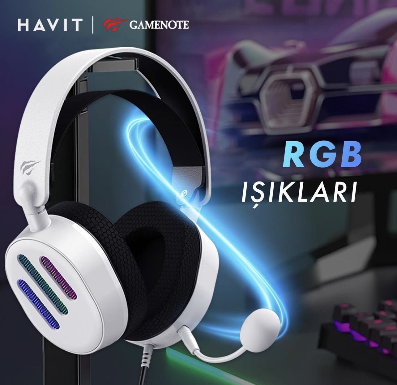 HAVIT GAMENOTE H2038U Rgb 7.1 Usb MİKROFONLU OYUNCU KULAKLIĞI.. - Görsel 6