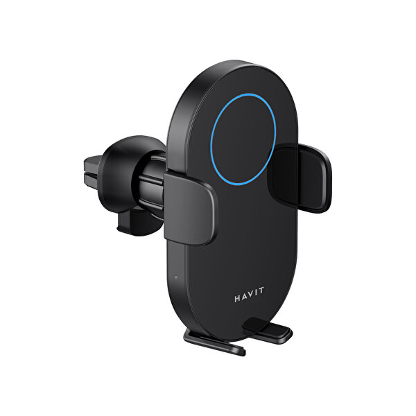 HAVİT W3018 WIRELESS SİYAH ARAÇ HIZLI ŞARJ CİHAZI TELEFON TUTACAĞI - Görsel 4