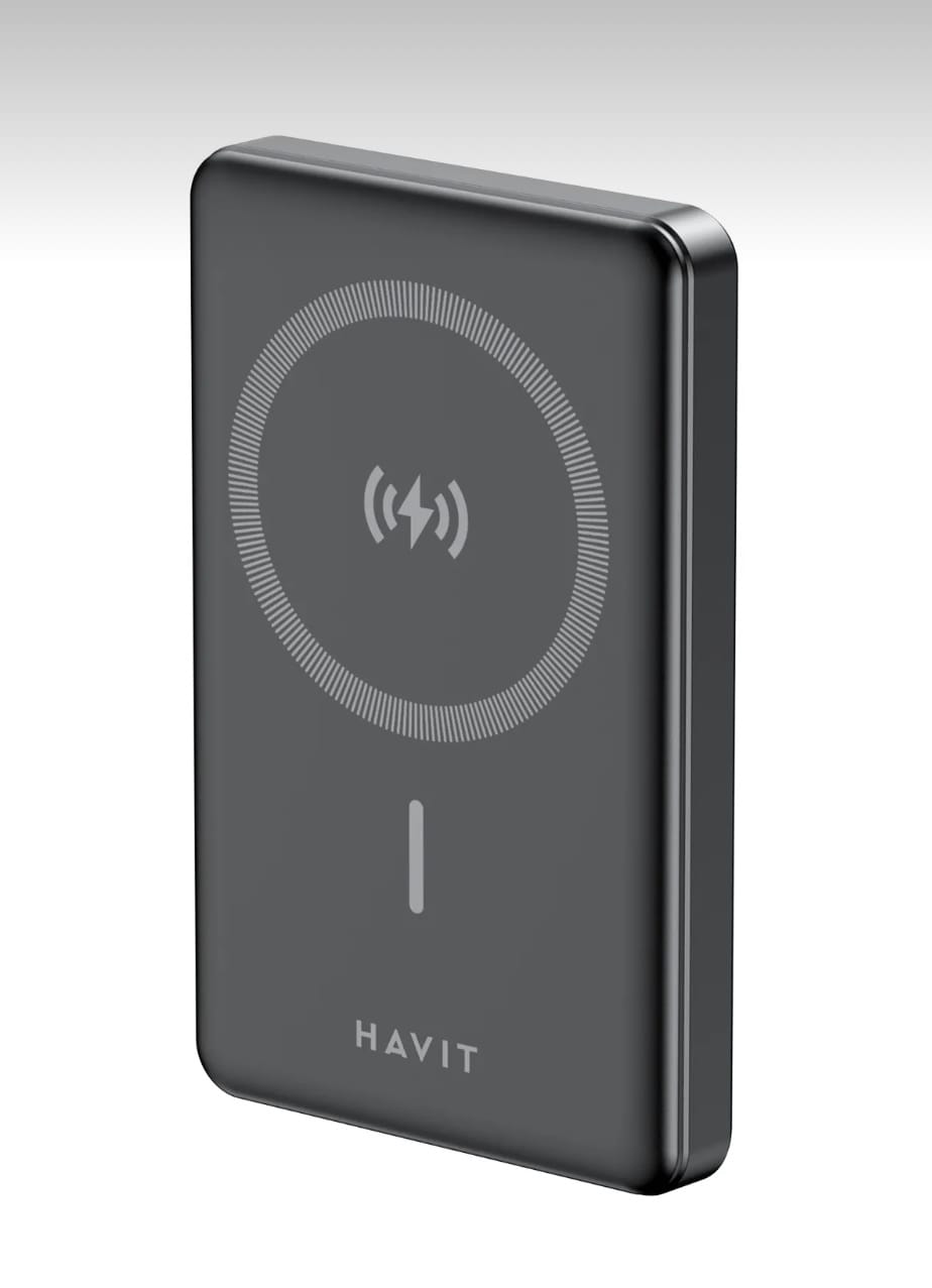 HAVİT 10000mAh Magsafe Manyetik Kablosuz Powerbank Ultra ince 20W, Iphone uyumlu - Görsel 2