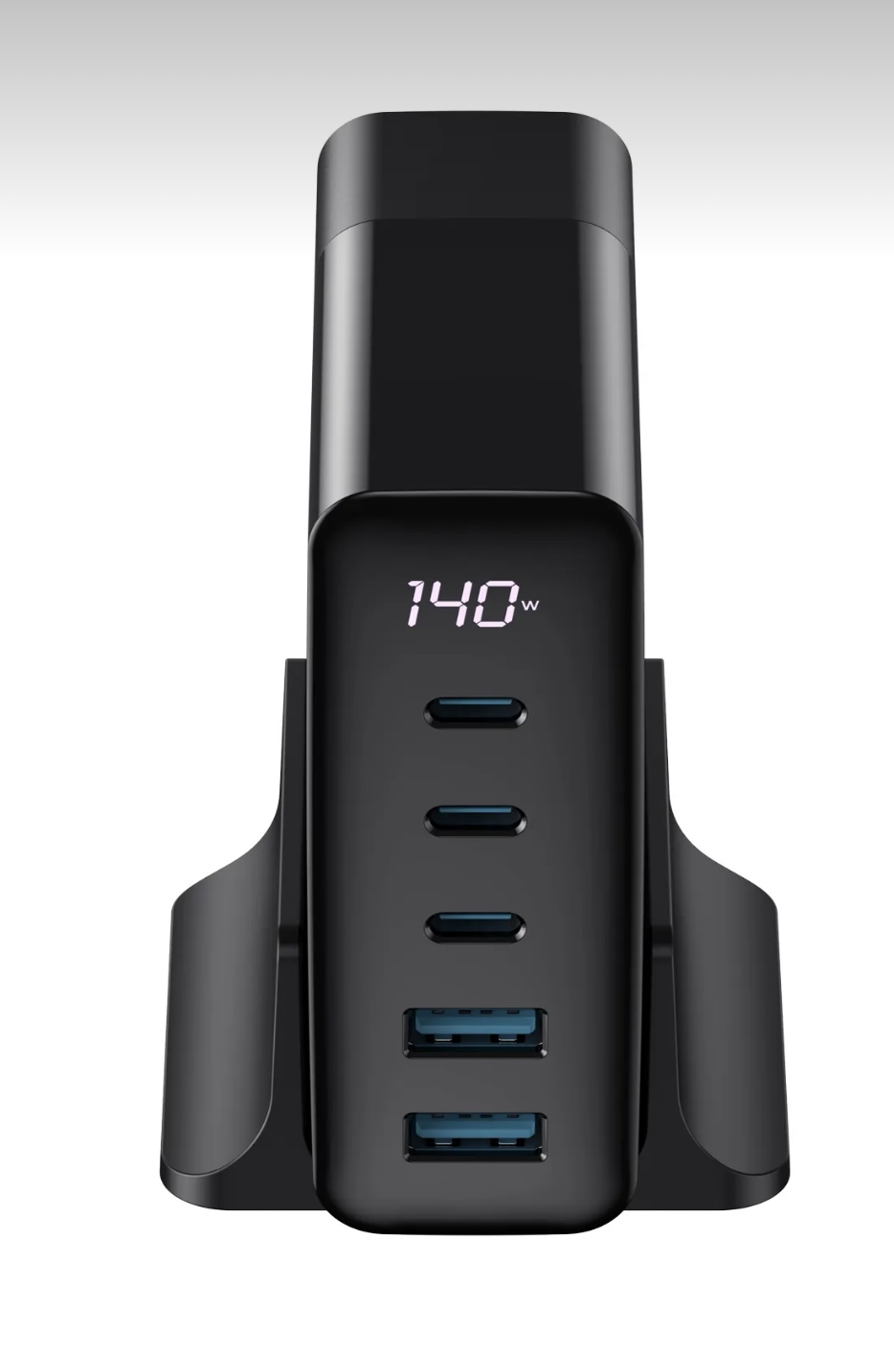 HAVİT 140W GAN TEKNOLOJİ 5-Portlu PD 3.1 Göstergeli Hızlı Şarj Cihazı  ( Macbook,iPhone uyumlu) - Görsel 2