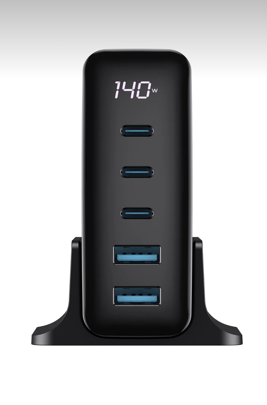 HAVİT 140W GAN TEKNOLOJİ 5-Portlu PD 3.1 Göstergeli Hızlı Şarj Cihazı  ( Macbook,iPhone uyumlu) - Görsel 3