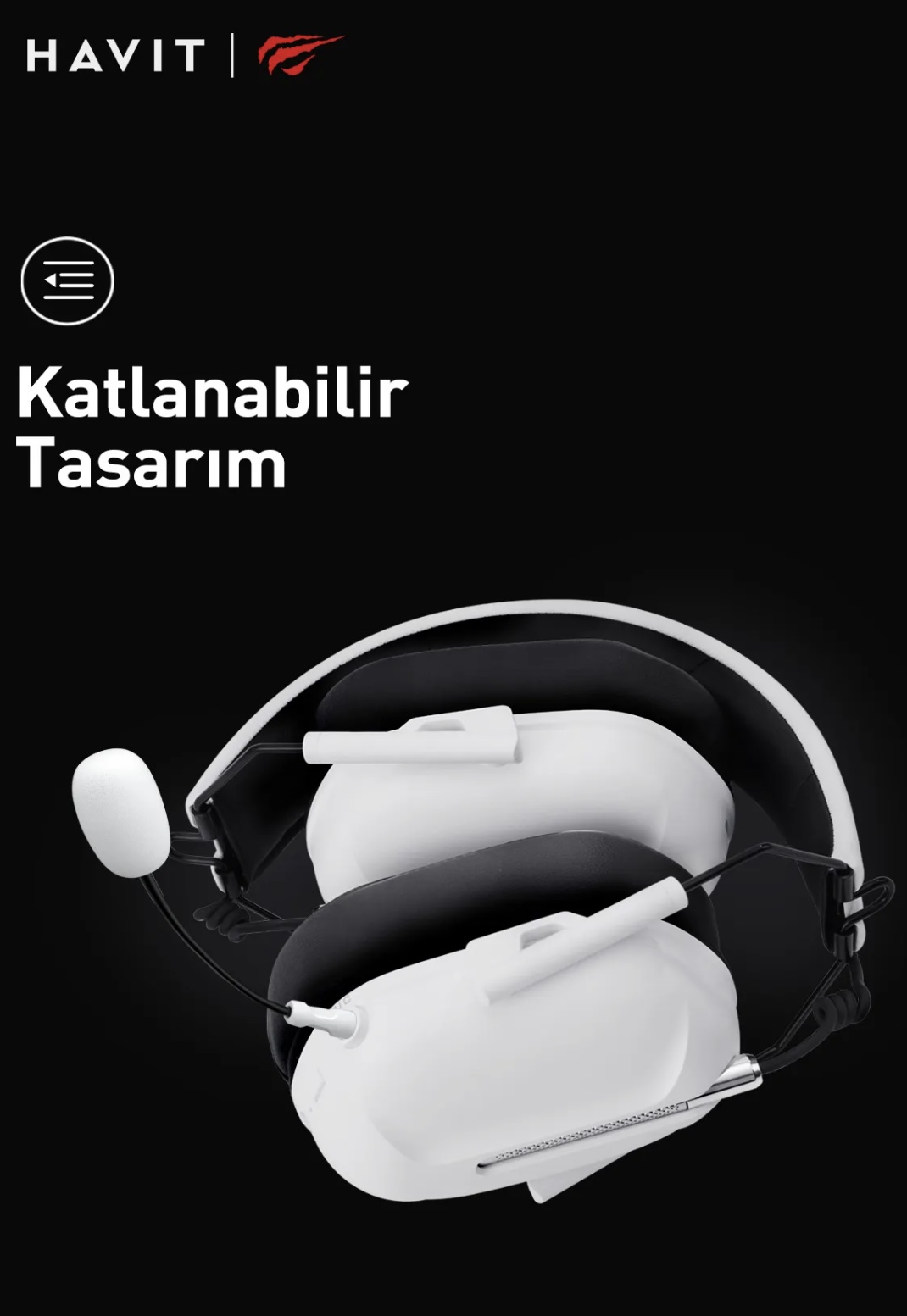 HAVİT GAMENOTE H2033D Mikrofonlu 50mm Speaker Gaming Kulaklık 3.5mm Jack - Görsel 9