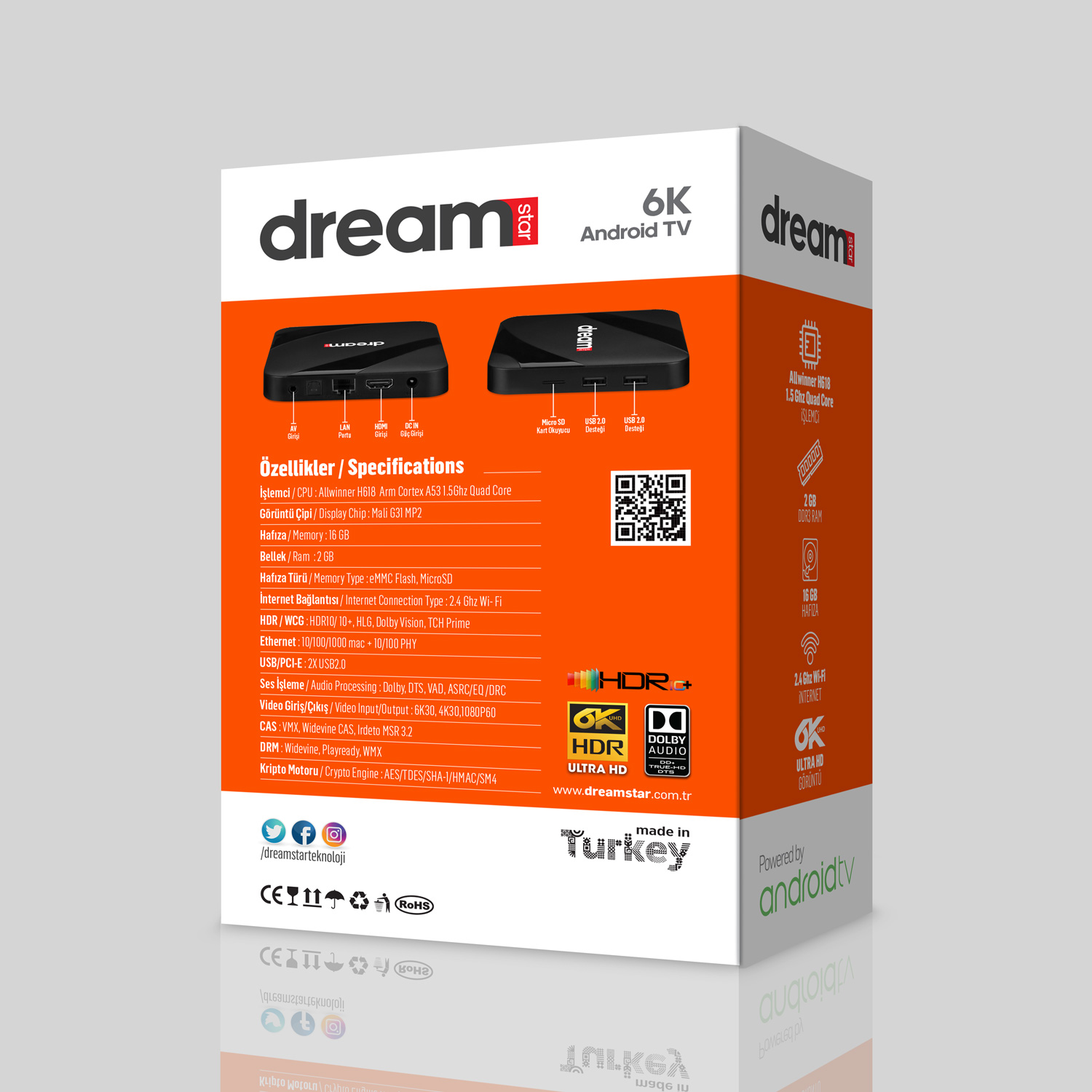 Dreamstar İ1 6K Android Tv Box - Görsel 3