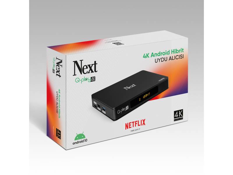 Next Q-play 4K ultra hd android uydu alıcı