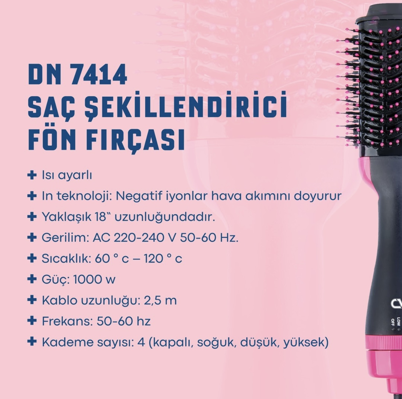 CVS DN 7414 Saç Şekillendirici Fön Fırçası - Görsel 4