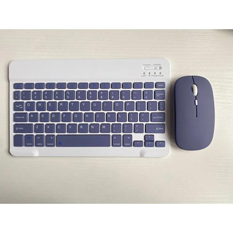 Bluetooth Klavye Mouse Set Renkli Tablet PC Uyumlu - Görsel 4