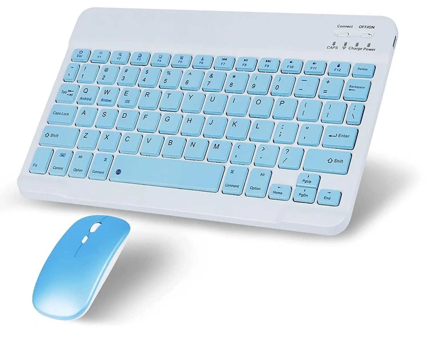 Bluetooth Klavye Mouse Set Renkli Tablet PC Uyumlu - Görsel 7