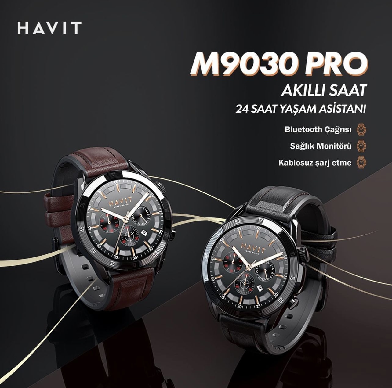 HAVİT M9030 PRO SİYAH AKILLI SAAT - Görsel 8