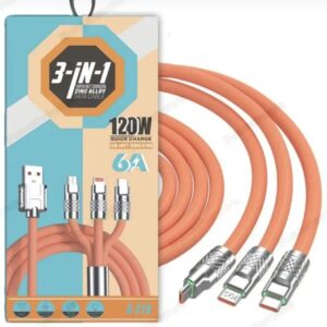 3in1 120W Süper Hızlı Çoklu Şarj Kablosu