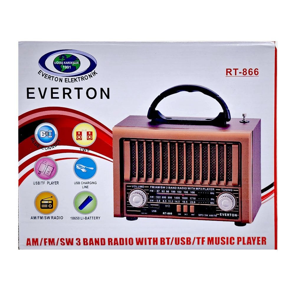 EVERTON RT-866 Nostaljik Müzik Çalar Radyo - Görsel 4