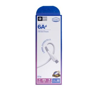Dvip S11C 6A USB-A to Type-C Hızlı Data ve Şarj Kablosu Beyaz