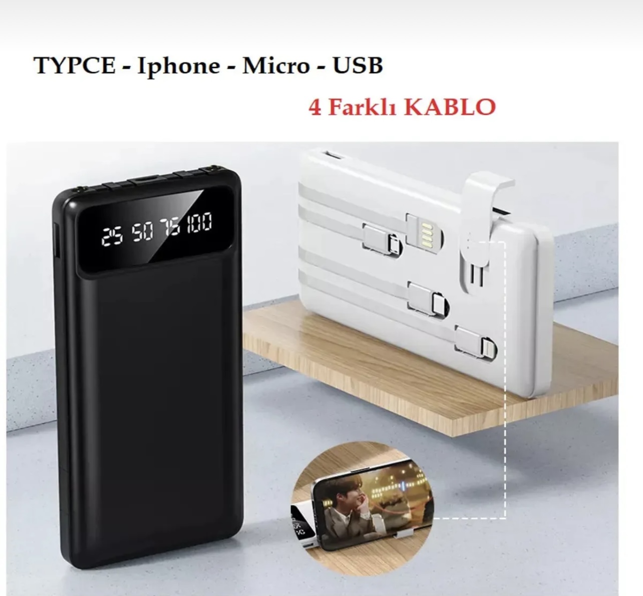 MULTIFON 10000mah POWERBANK - Görsel 4