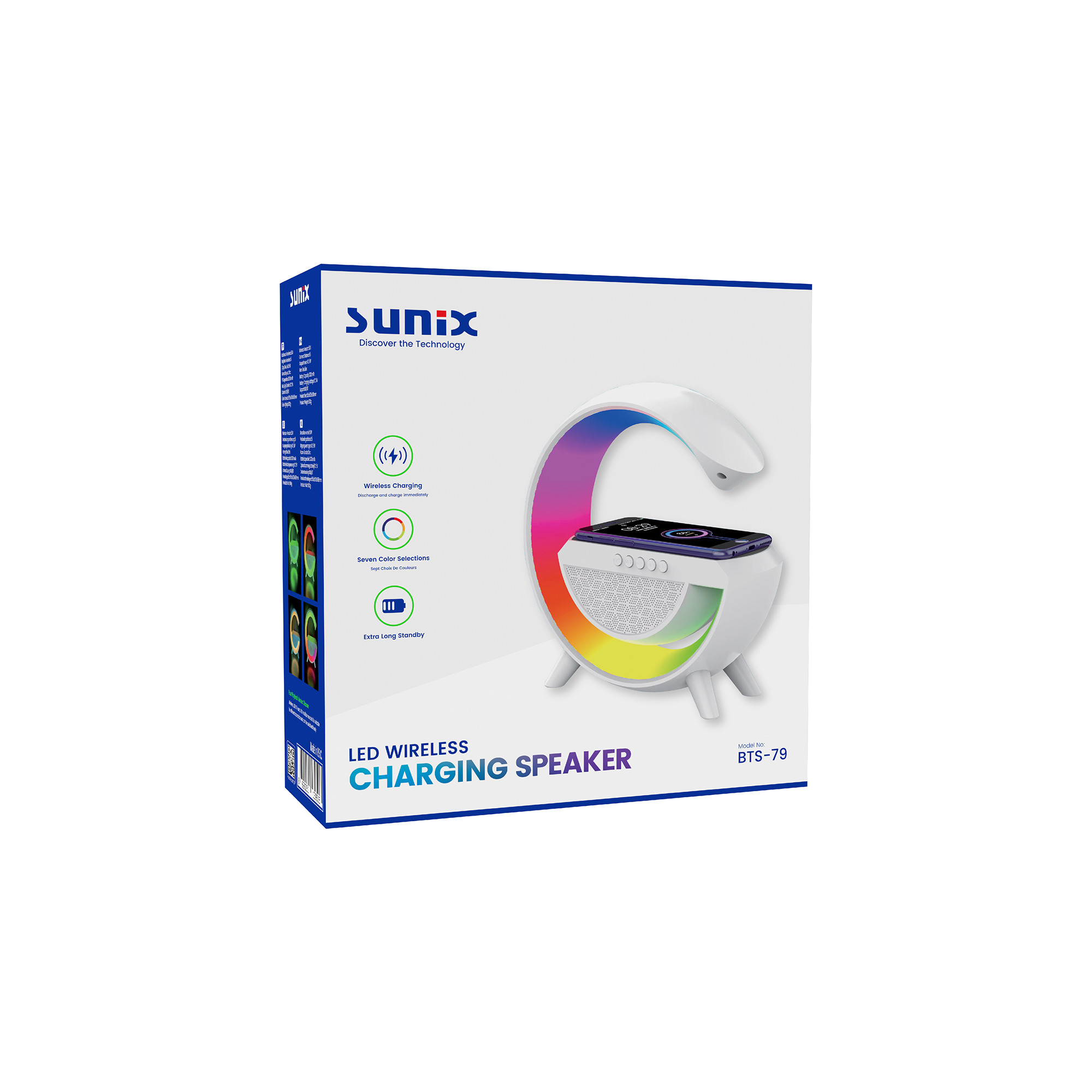 Sunix BTS-79 Manyetik Şarj Standlı Bluetooth Hoparlör - Görsel 4