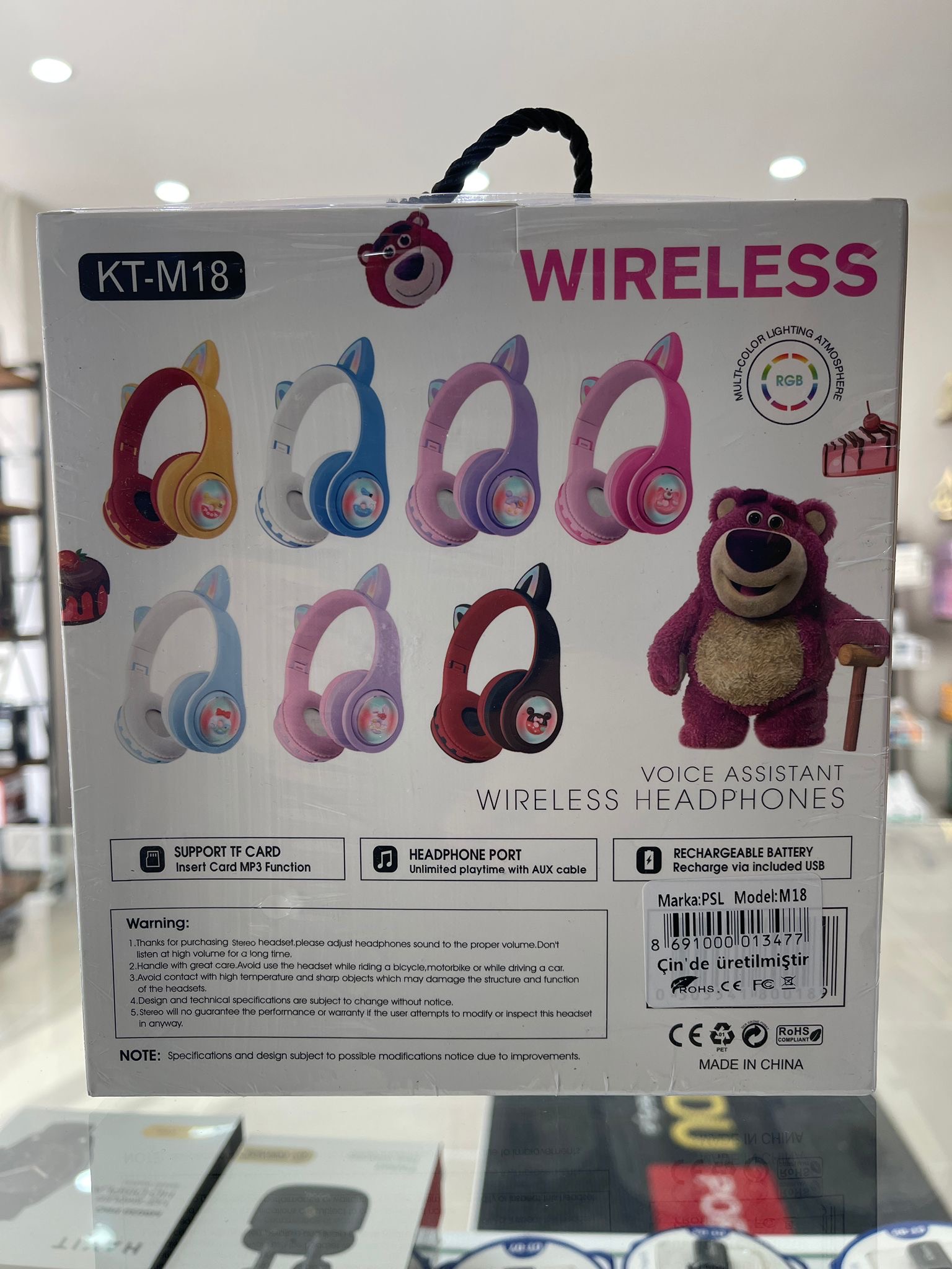 KT-M18 CAT EAR WIRELESS KEDİ KULAKLIK - Görsel 2