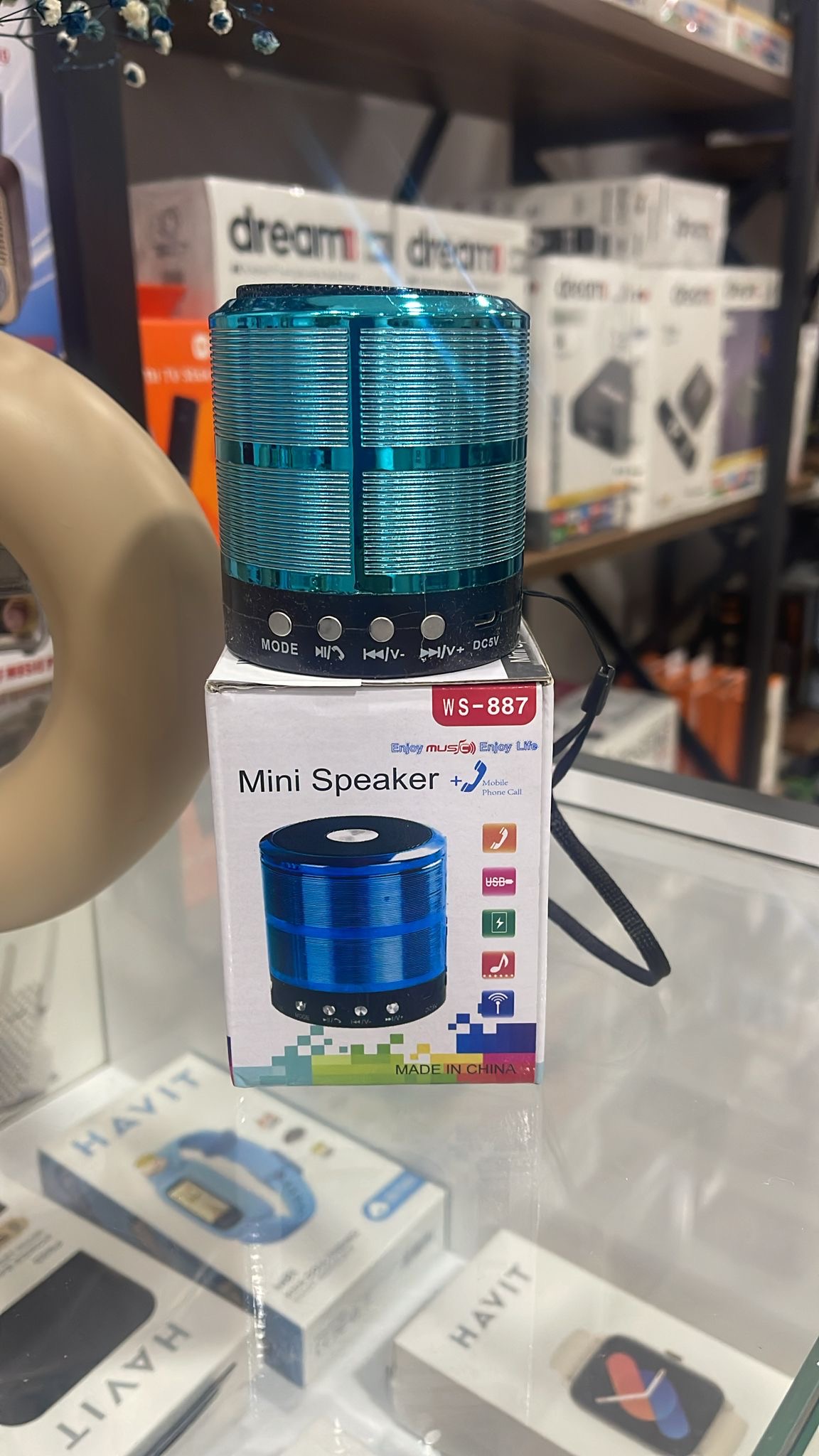 Ws-887 Mini Taşınabilir Bluetooth Dış Mekan Hoparlörü - Görsel 2