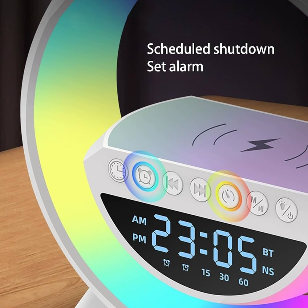 G Speaker Kablosuz Şarj RGB LED Işıkli - Görsel 5