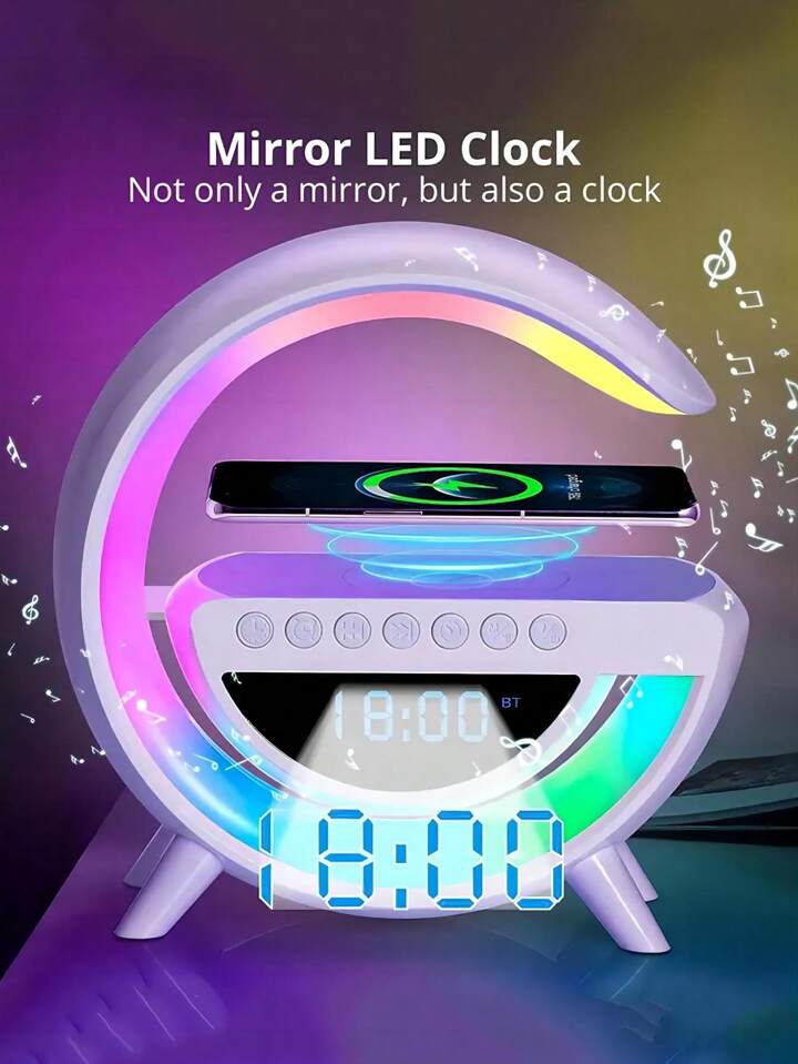 G Speaker Kablosuz Şarj RGB LED Işıkli - Görsel 12