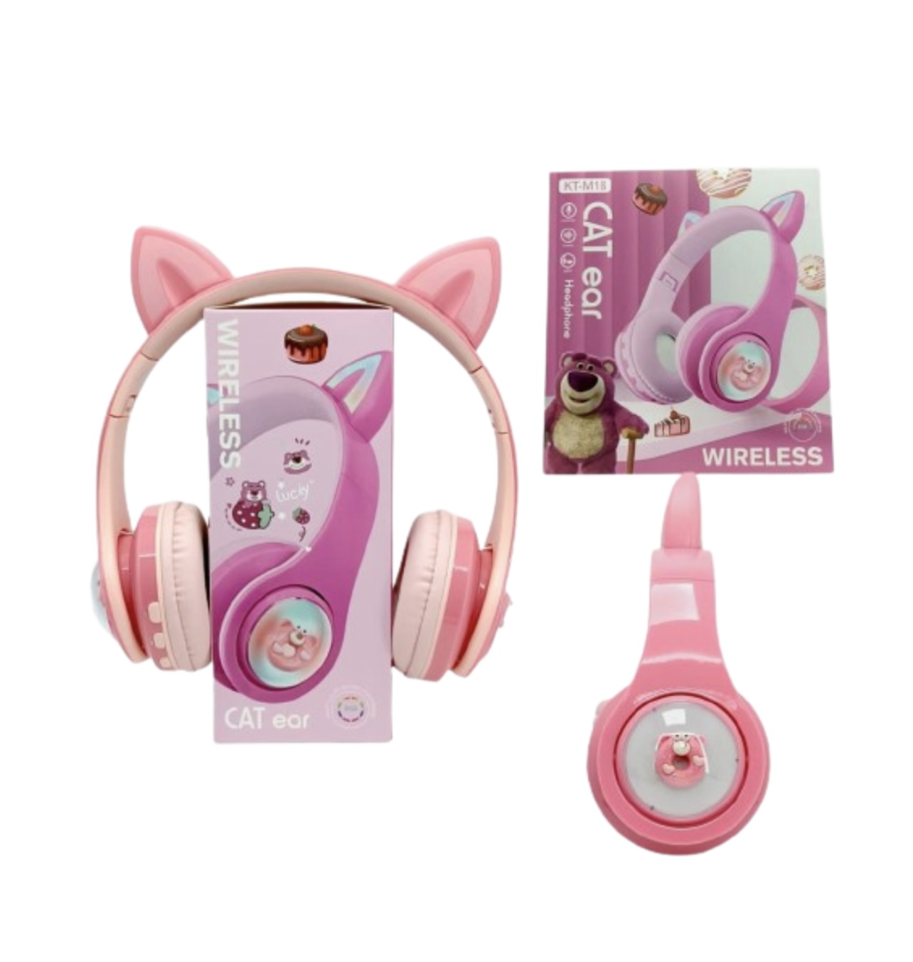 KT-M18 CAT EAR WIRELESS KEDİ KULAKLIK - Görsel 4