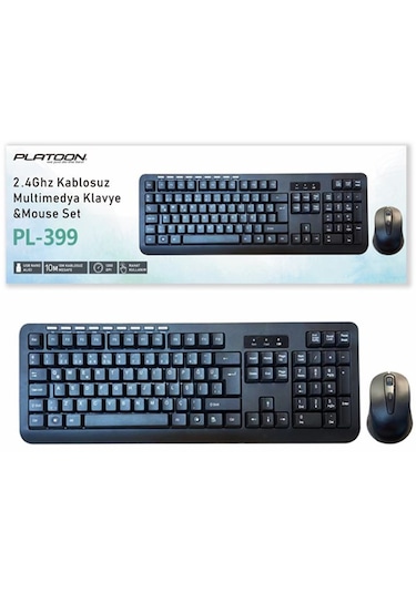 Platoon PL-399 Multimedya Kablosuz Klavye Mouse Set