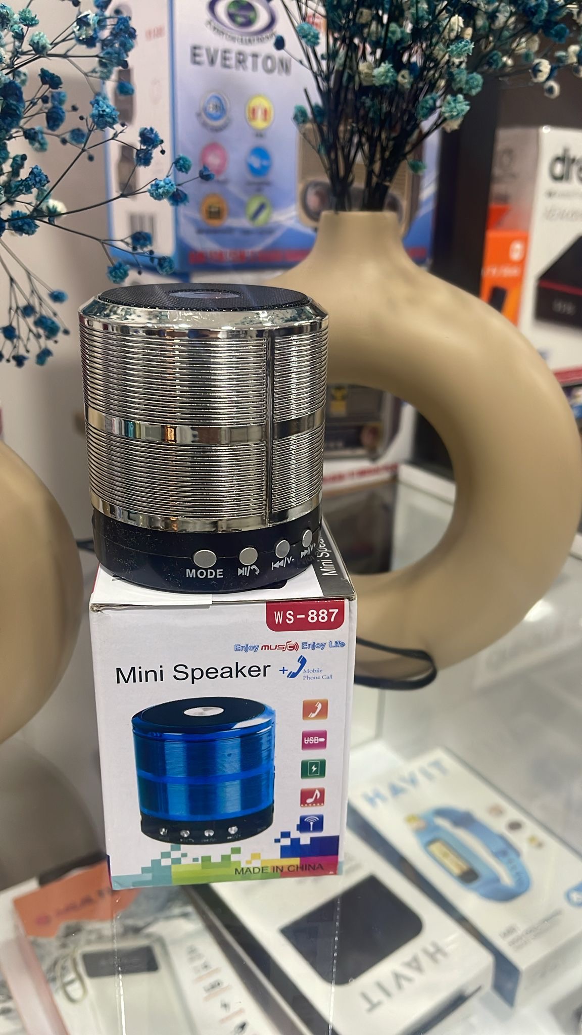Ws-887 Mini Taşınabilir Bluetooth Dış Mekan Hoparlörü - Görsel 5