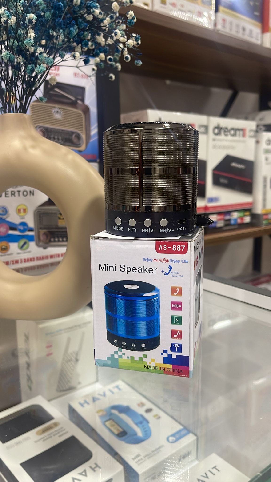 Ws-887 Mini Taşınabilir Bluetooth Dış Mekan Hoparlörü - Görsel 3