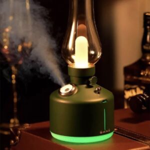 Hava Nemlendirici Buhar Makinası Led Işıklı Aroma Difüzörü Vintage Lamba Model