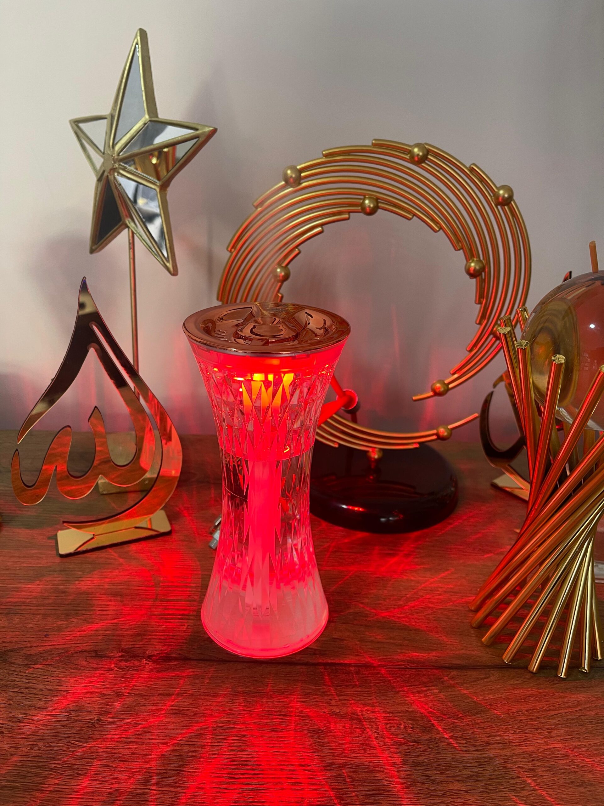 Hava Nemlendirici Buhar Makinesi Led Işıklı Kristal Lamba Dekoratif Ultrasonik Aroma Difüzörü 270ML