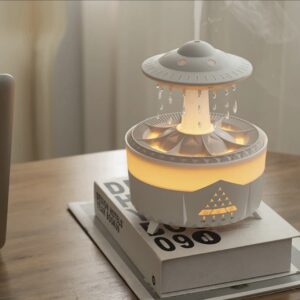 Ultrasonik 350 Ml Hava Nemlendirici Buhar Makinesi Led Işıklı Aroma Difüzörü Kumandalı