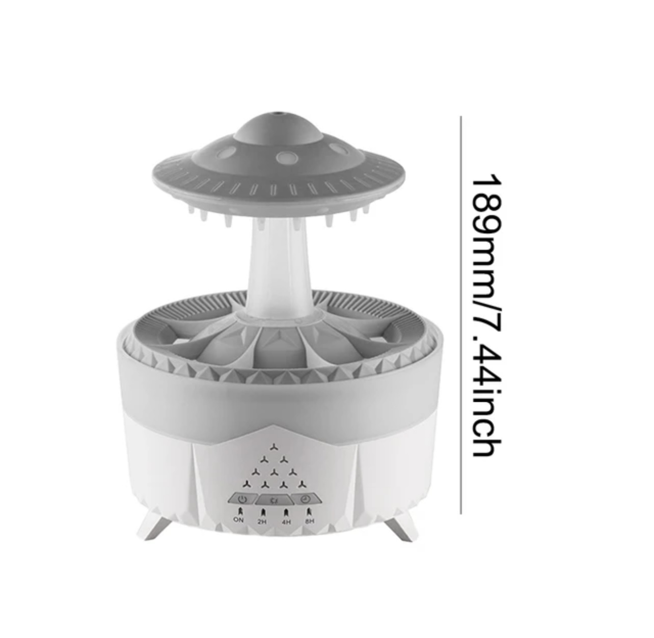 Ultrasonik 350 Ml Hava Nemlendirici Buhar Makinesi Led Işıklı Aroma Difüzörü Kumandalı - Görsel 5