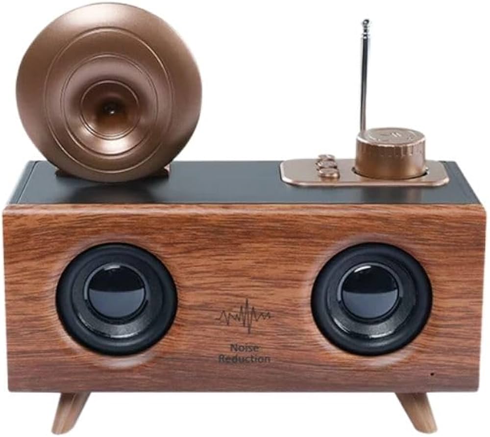 Nostaljik Görünümlü Müzik Kutusu Bluetooth Usb-sd Kart Aux Girişli Radyolu Müzik Sistemi Mp3 Çalar - Görsel 7