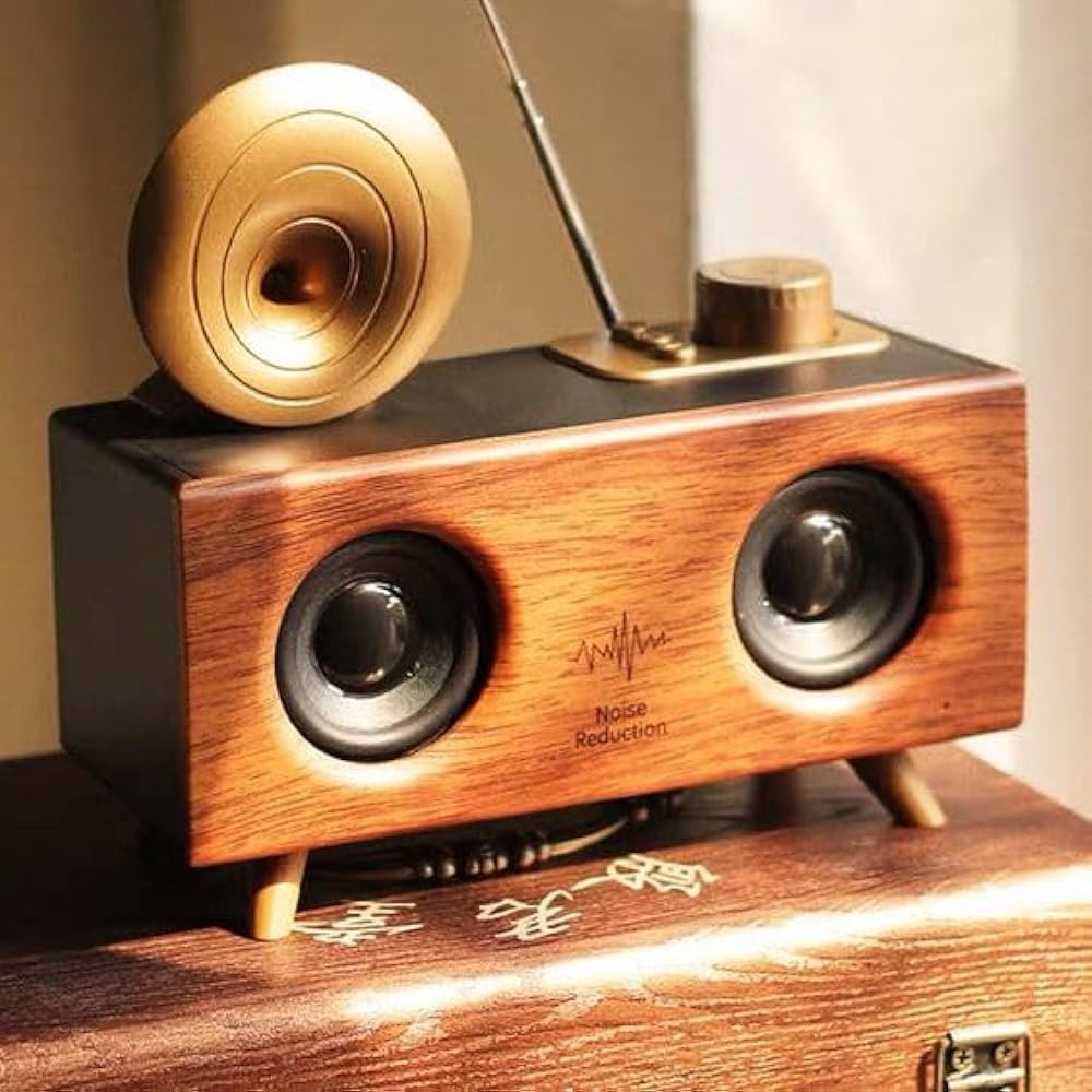Nostaljik Görünümlü Müzik Kutusu Bluetooth Usb-sd Kart Aux Girişli Radyolu Müzik Sistemi Mp3 Çalar - Görsel 2