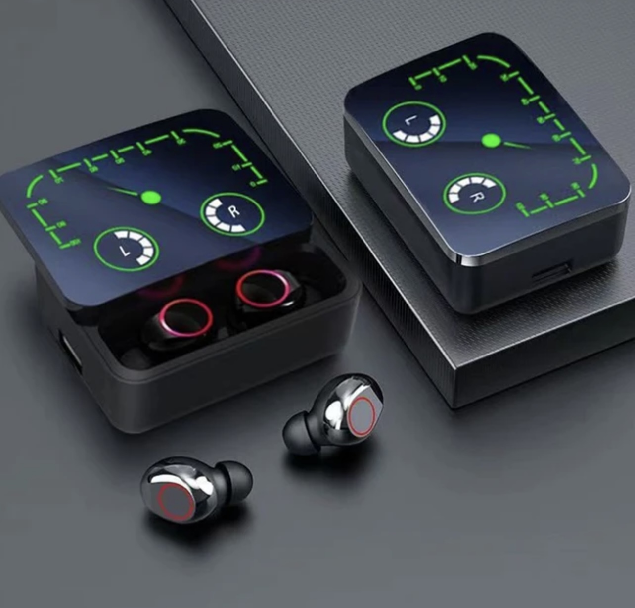 M90 Max Bluetooth Kulaklık Powerbankli Hız Göstergeli Mikrofonlu Kulak içi Oyuncu Rgb Stereo V5.3 - Görsel 3