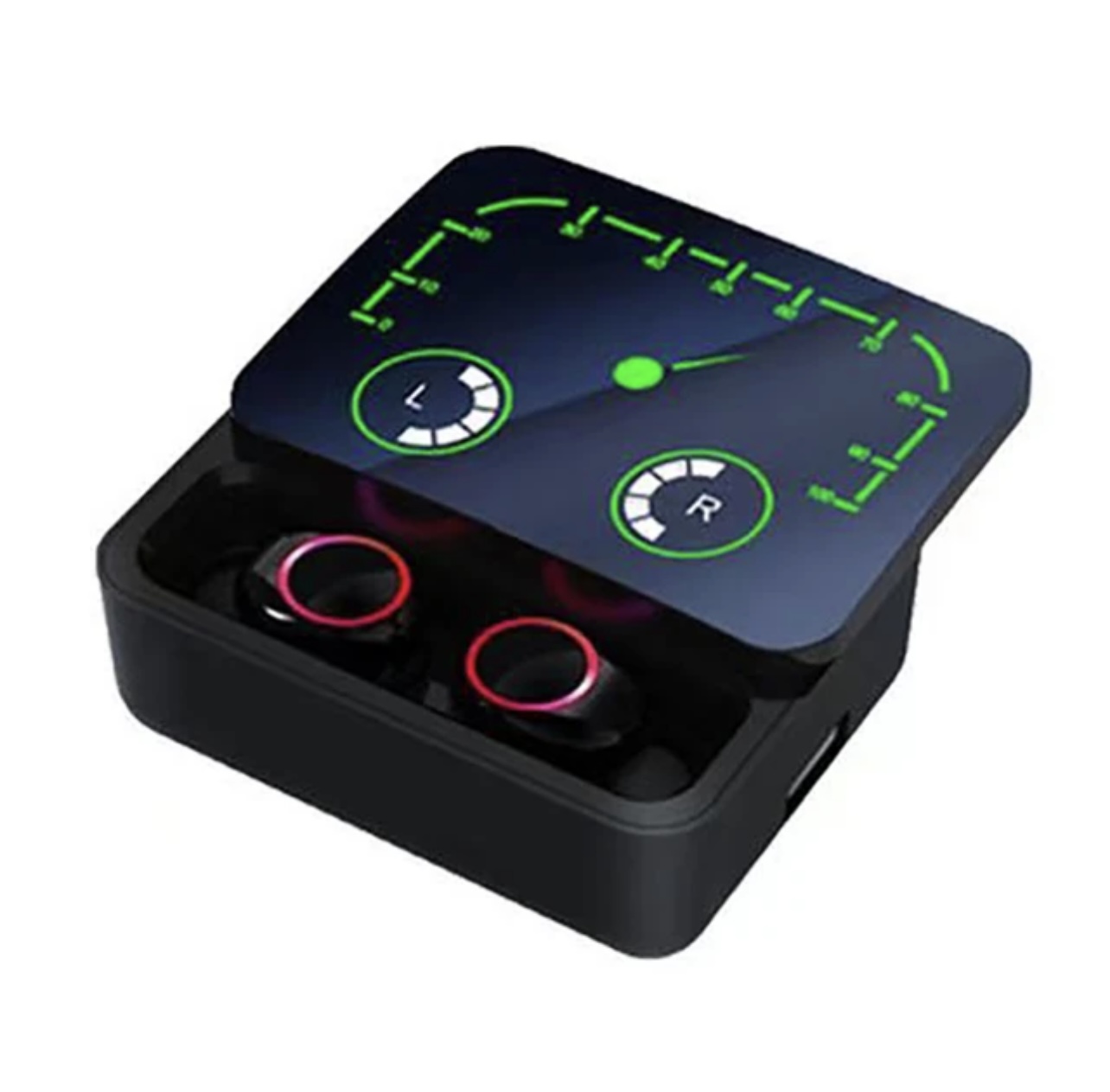 M90 Max Bluetooth Kulaklık Powerbankli Hız Göstergeli Mikrofonlu Kulak içi Oyuncu Rgb Stereo V5.3 - Görsel 6