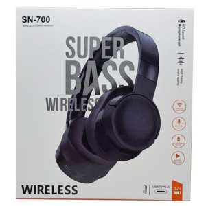 SN-700 Kablosuz Stereo Kulaklık Siyah