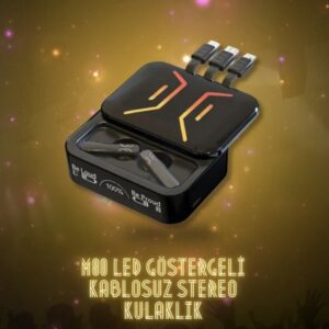 M80 LED Göstergeli Kablosuz Stereo Kulaklık