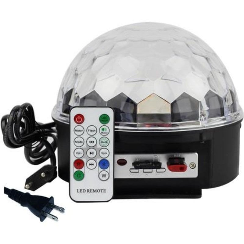 Bluetooth USB LED Disko Kristal Küre - Görsel 7