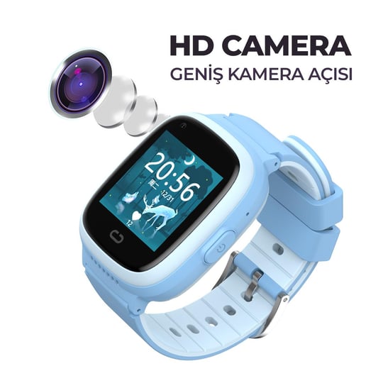 Havit KW11 4G SIM Çocuk Akıllı Saat Mavi - Görsel 4