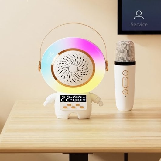 Astronot 2 Mikrofonlu Karaoke Makinesi