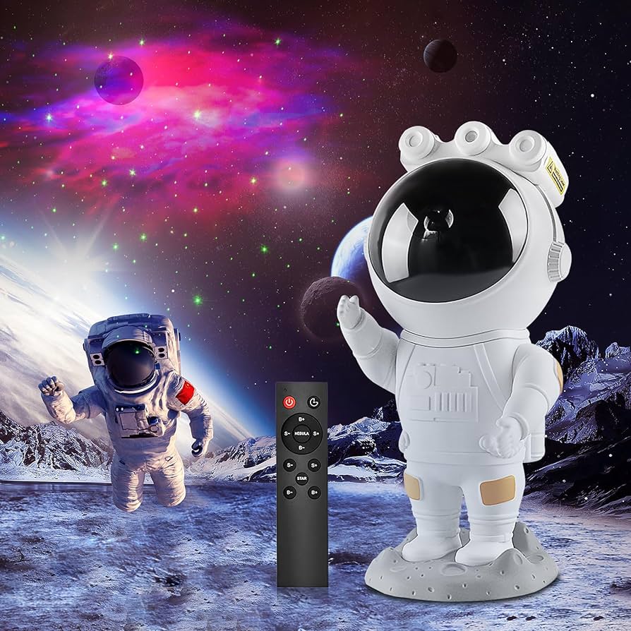 Astronot Gece Lambası Yıldız Projektör