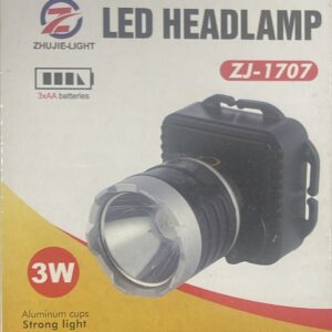 ZHUJIE-LIGHT ZJ-1707 Far, 3 Işık Modu ve AA Pil ile Kafa Lambası