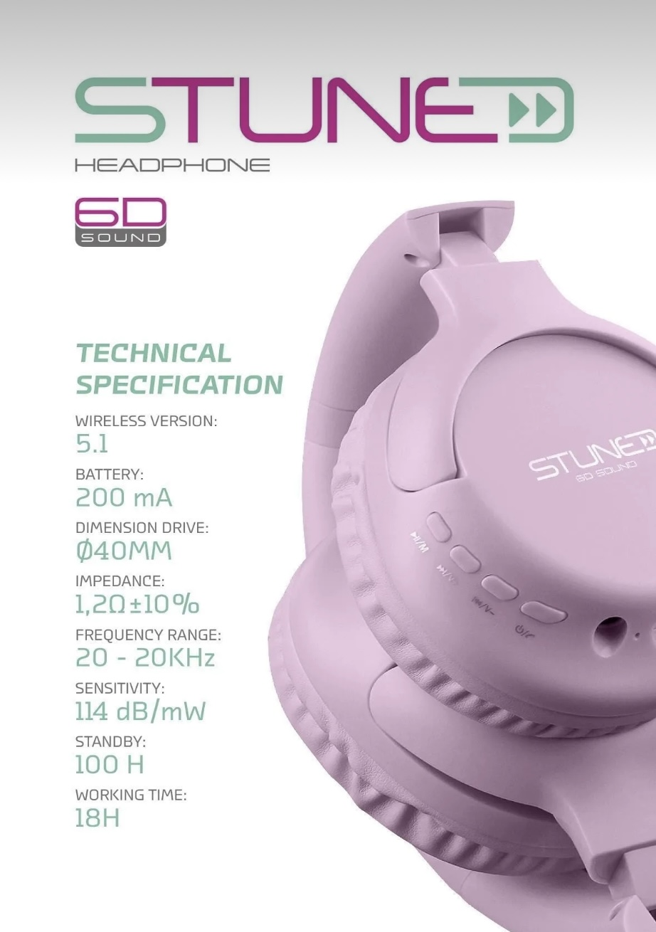 Powerway Stune Bluetooth Kulaklık - Görsel 3