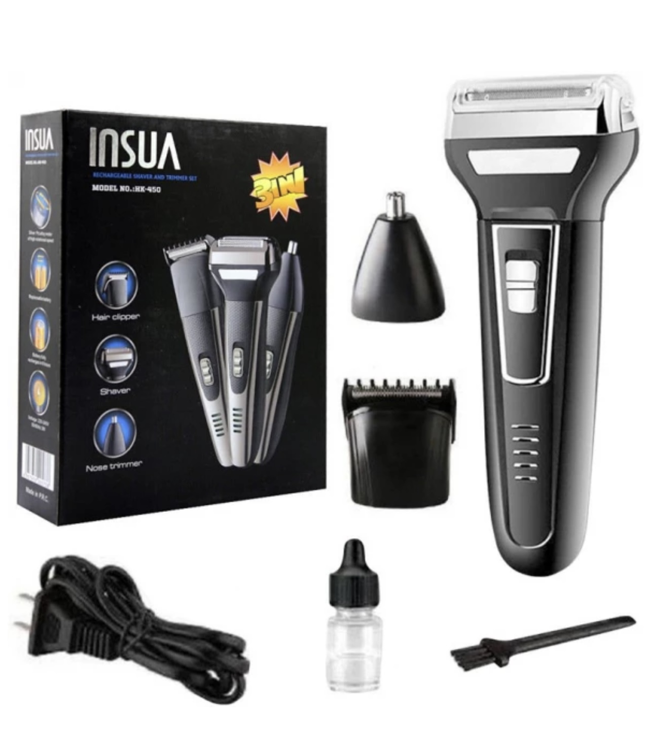 Insua HK-450 3 in 1 Erkek Bakım Seti