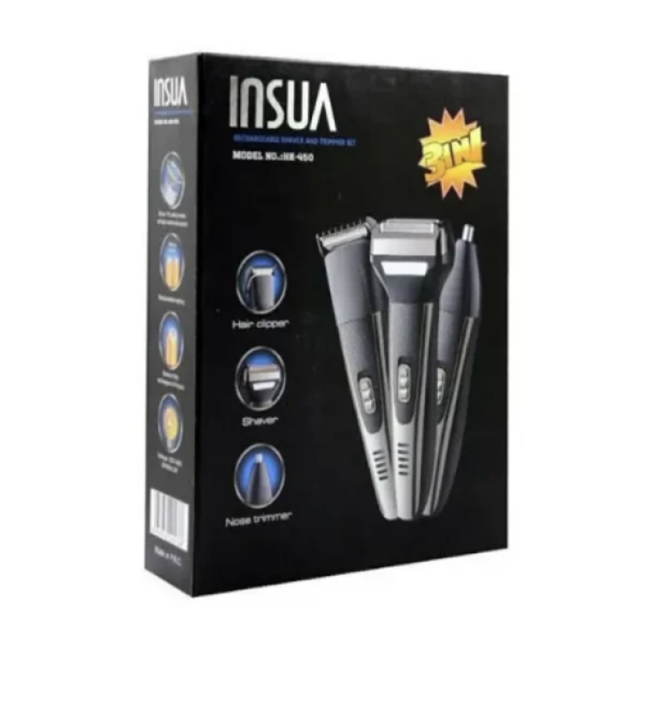 Insua HK-450 3 in 1 Erkek Bakım Seti - Görsel 4